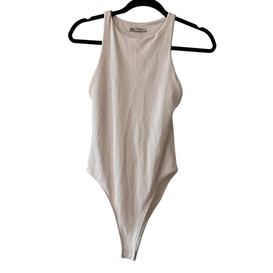 🍷Zara white tank bodysuit size small
