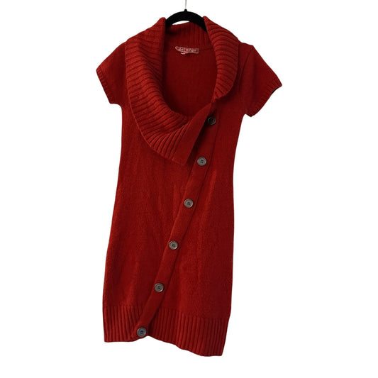 Derek heart red knit sweater dress size medium