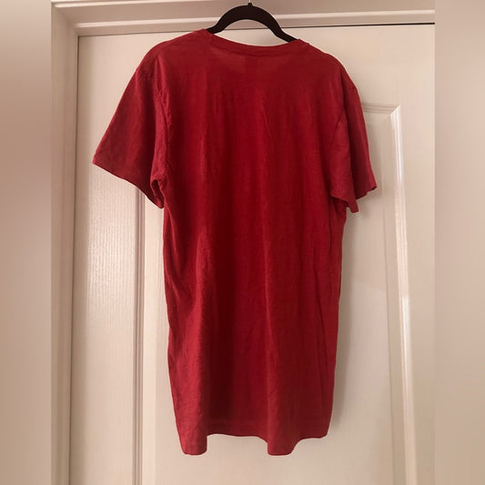Volcom red graphic tee size medium