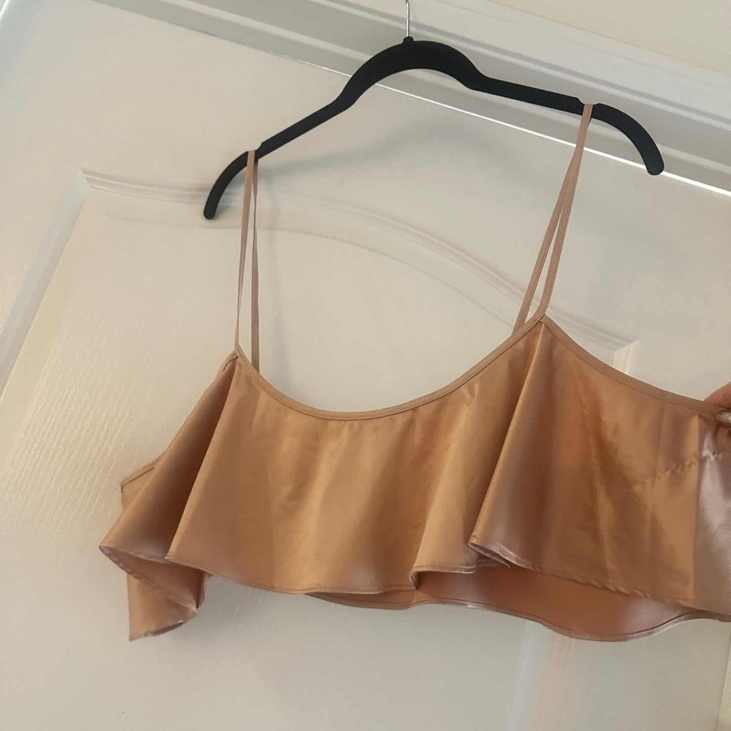 Skims woven shine cropped cami size 2X