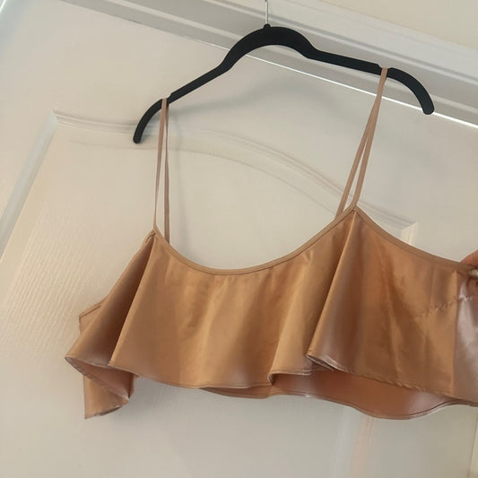 Skims woven shine cropped cami size 2X