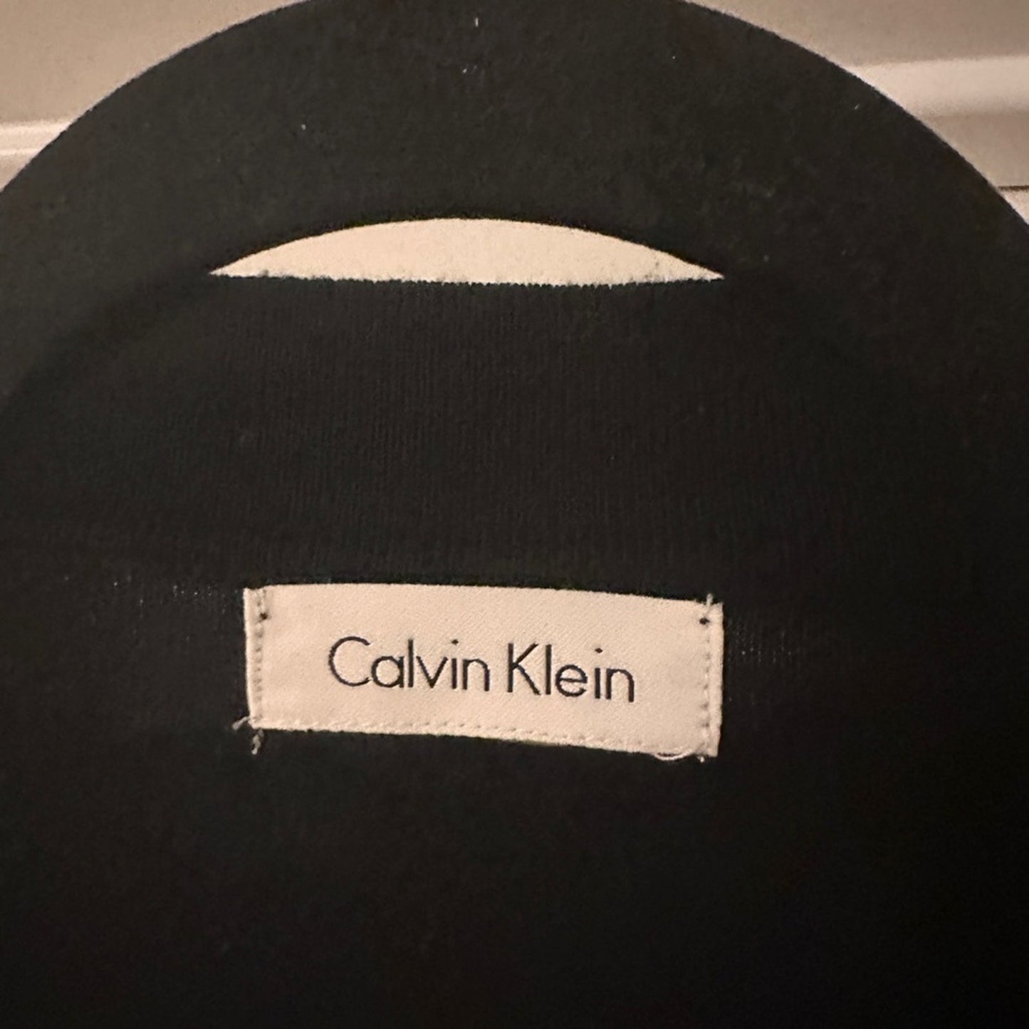 Calvin Klein black knit rhinestone cardigan
