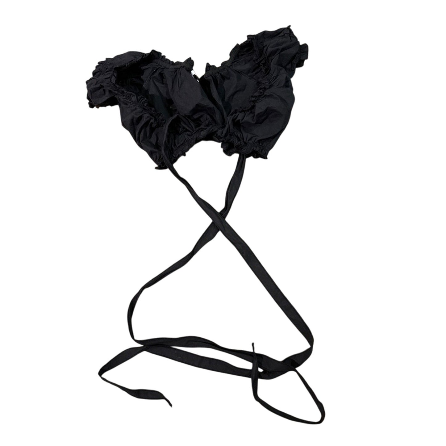 Adika black body wrap crop top size small