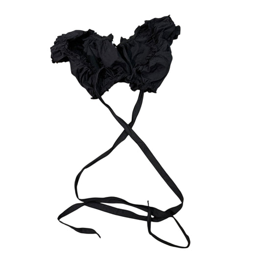 Adika black body wrap crop top size small