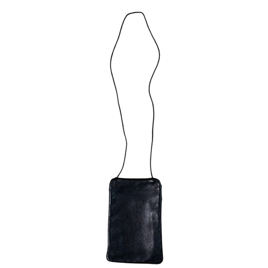 Black Leather Crossbody Bag