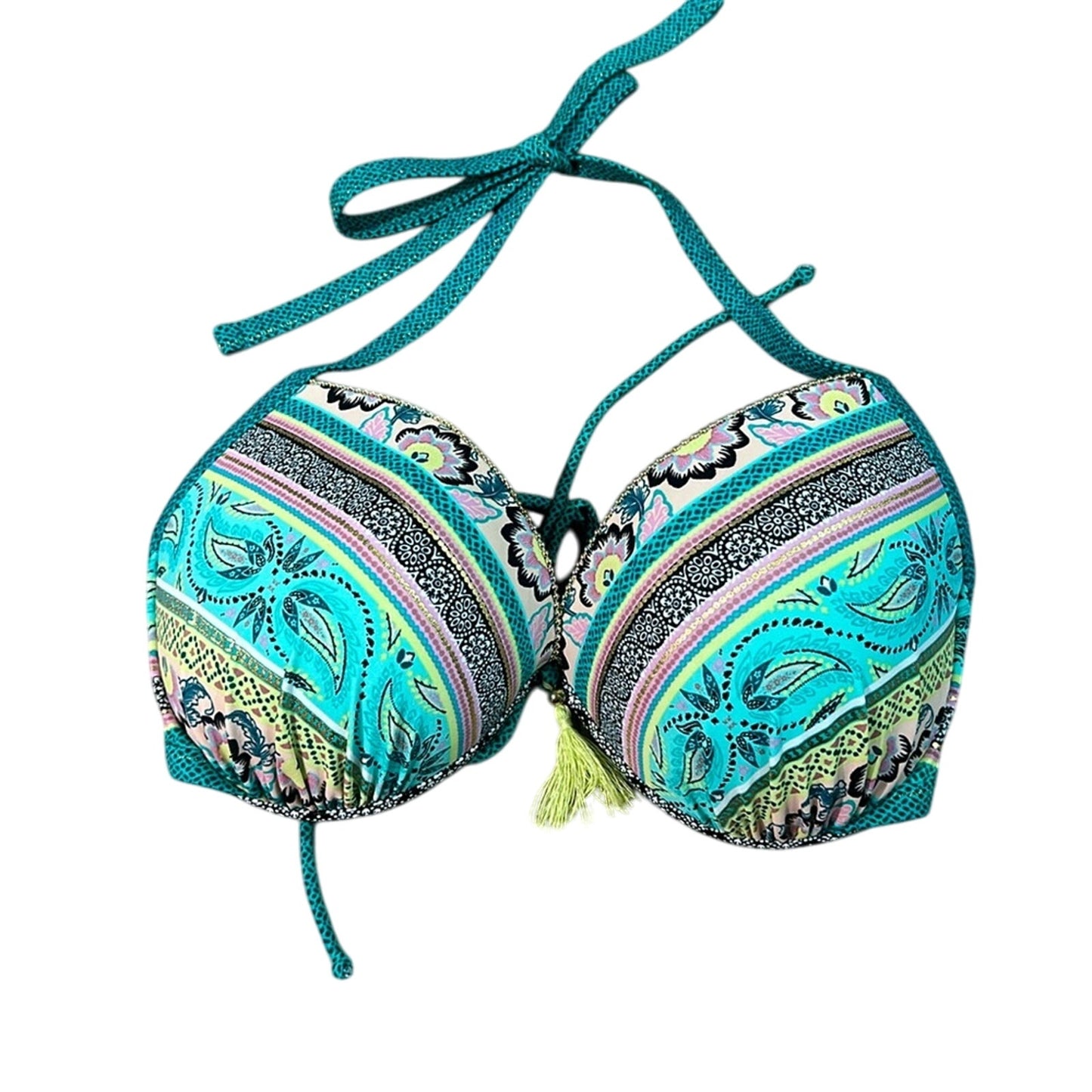 Shade and shore eclectic print top size 36 DD