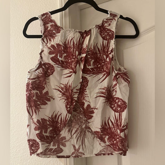 100% cotton tropical printed tank by a.n.a. a new approach