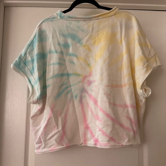 🍷Buffalo Davin Bitton white and multicolored french terry top size XL