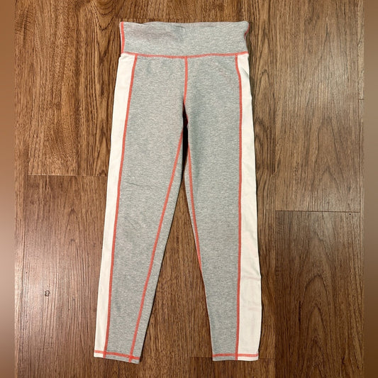 Gap fit grey and white girls leggings size large