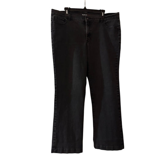 Style & Co. black tummy control mixer boot cut jeans size 16