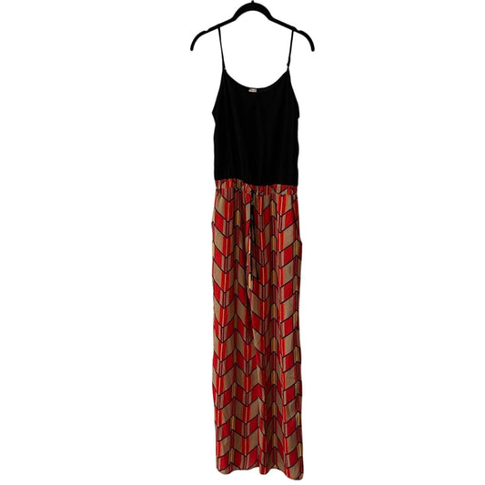 My Story black and red multicolored jumpsuit size large