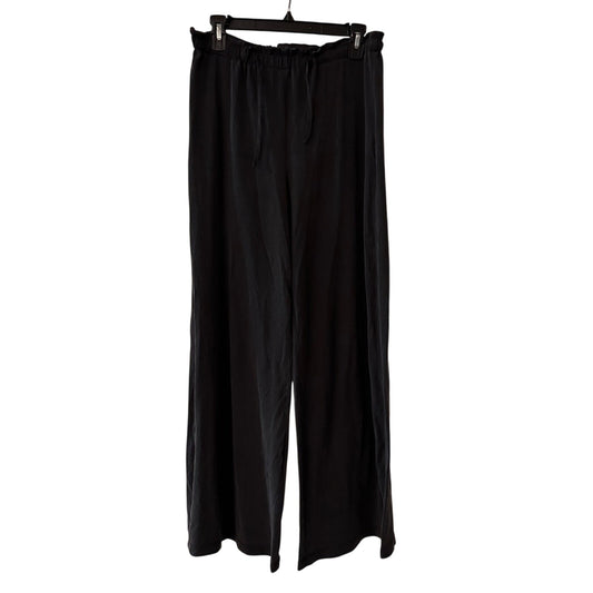 Zara dark grey tie waist trouser pants size medium