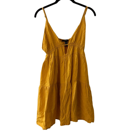 Forever 21 Yellow Sleeveless Mini Dress Size M