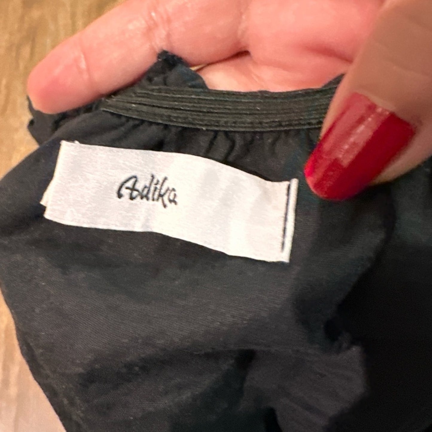 Adika black body wrap crop top size small