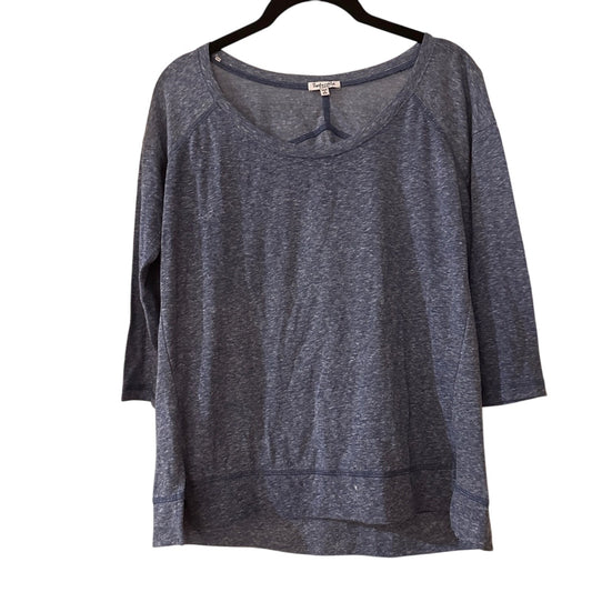 Splendid blue speckled top size XS