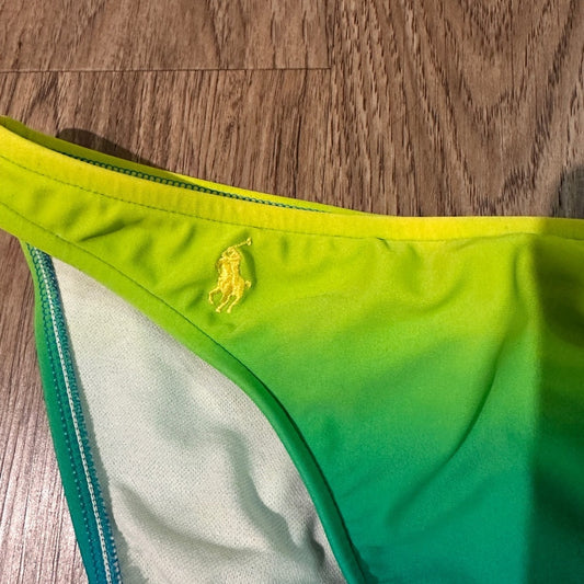 🍷Polo Ralph Lauren green and blue ombré swimsuit bottoms size small