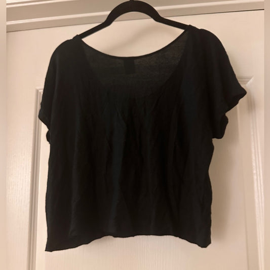 Toots black short sleeve top