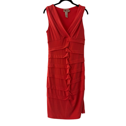 Vintage Y2K Roulette Orange Bodycon Dress size M