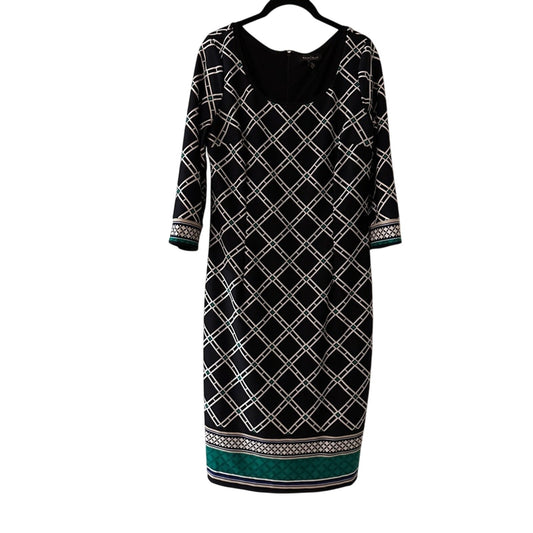🍷White House black market geometric print dress size 8