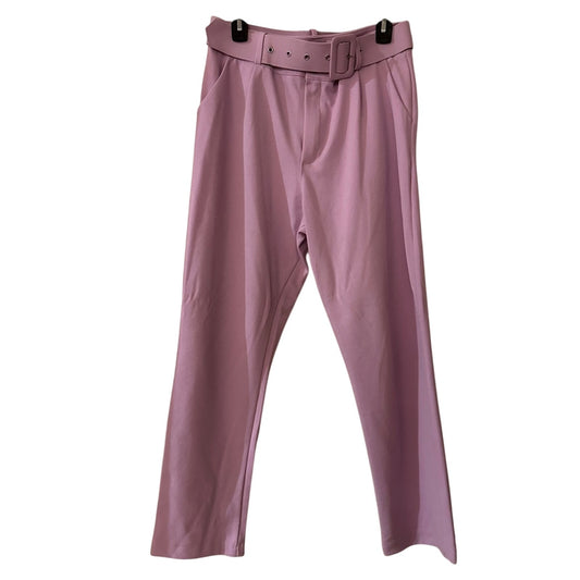 Boohoo lavender trousers with belt size 10