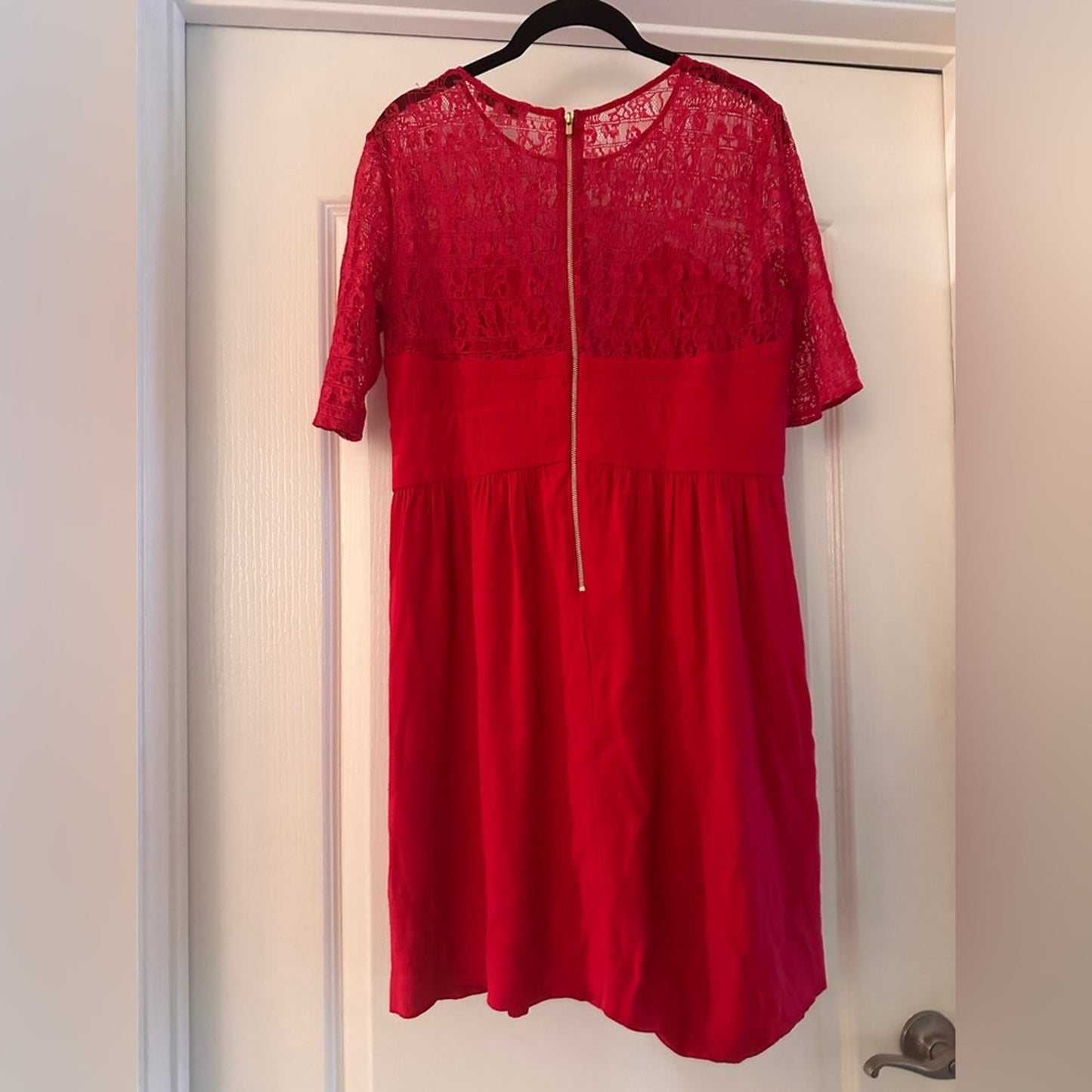 Sandro lace top for and flare mini dress size 3/Large