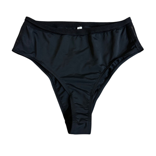 🍷Young & Reckless black high waisted high hip bikini bottoms size large
