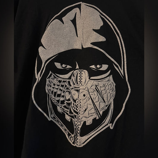 Masked man graphic tee shirt size medium