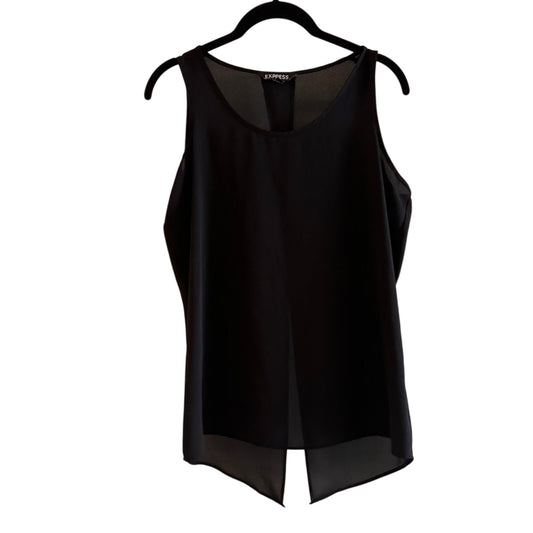 Express size small black chiffon sleeveless blouse size small