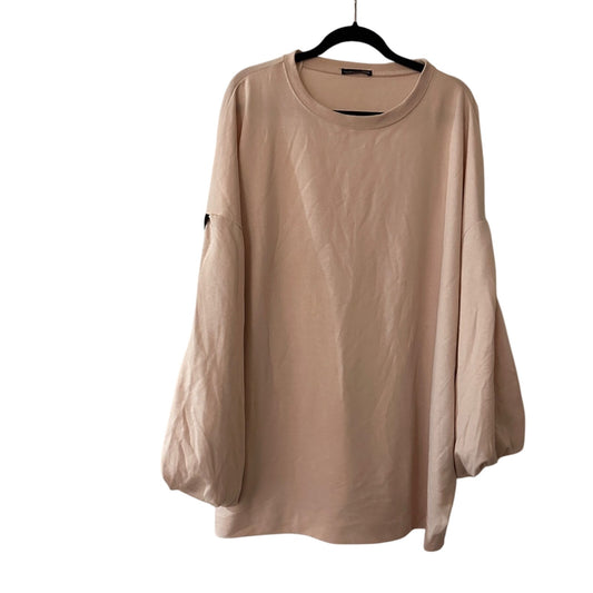 🍷Zara oversized tunic sweatshirt in cream size medium