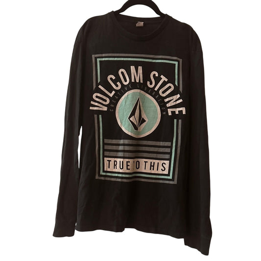 Volcom dark grey graphic tee size medium