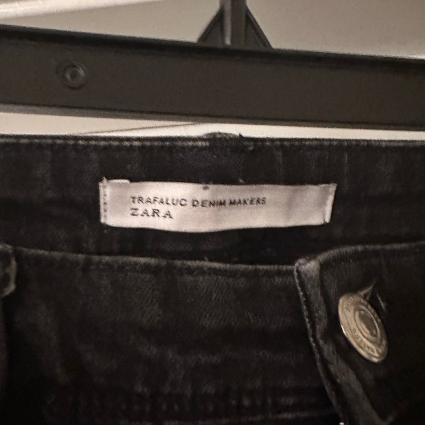 Zara black skinny jeans size 8