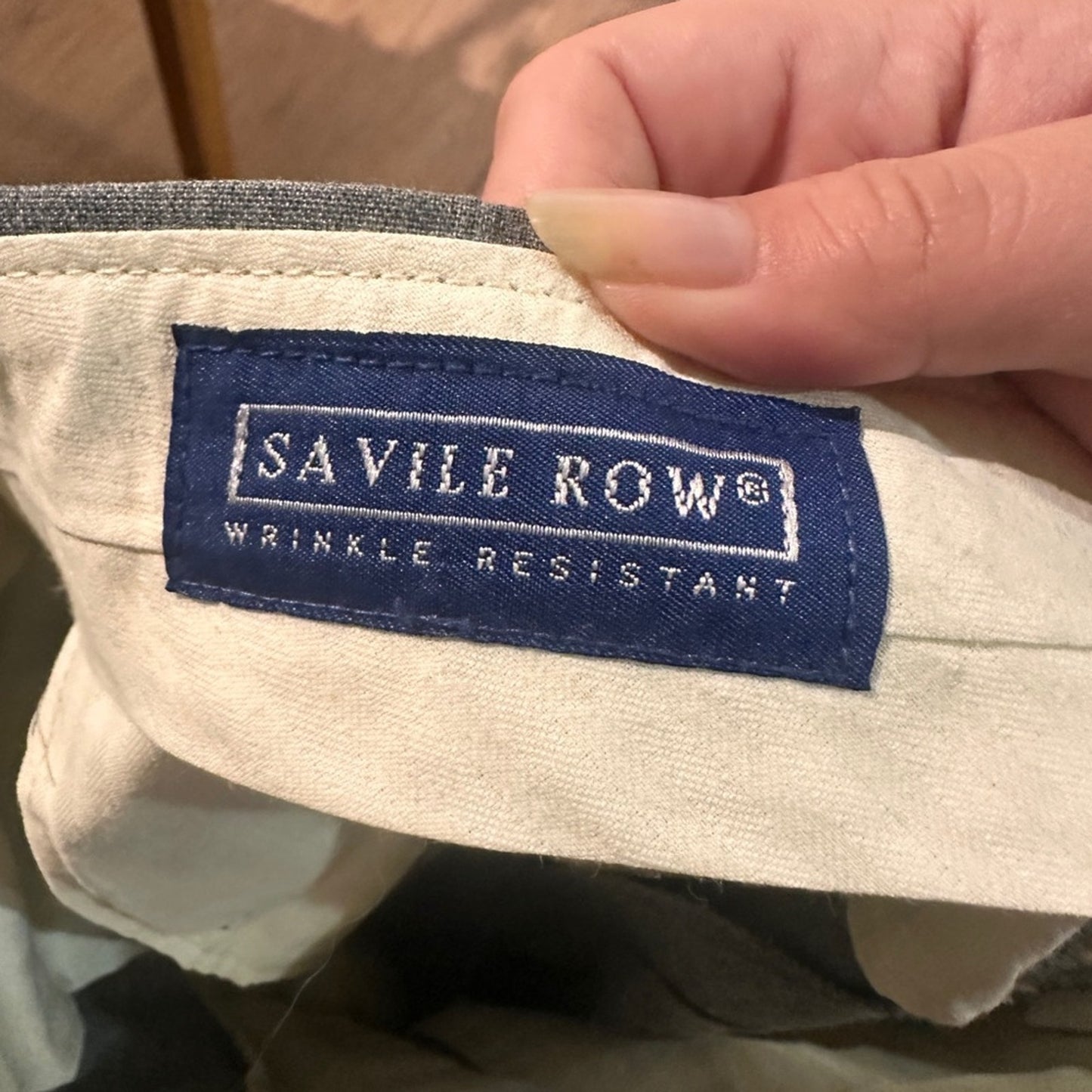 Saville Row grey vintage wool blend trouser pants size 12