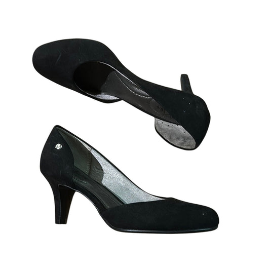 Life stride soft style black comfort heels size 6