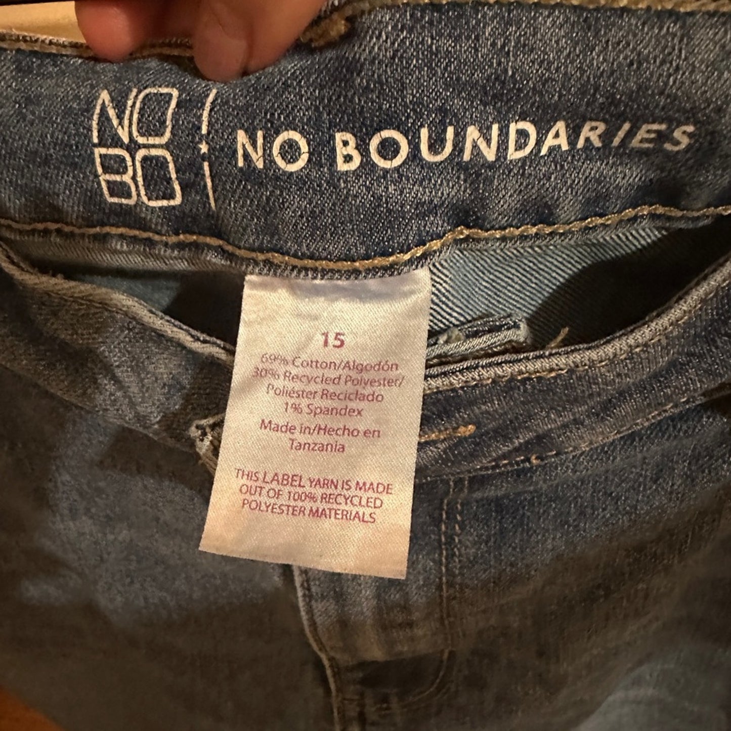 No Boundaries straight leg jeans size 15