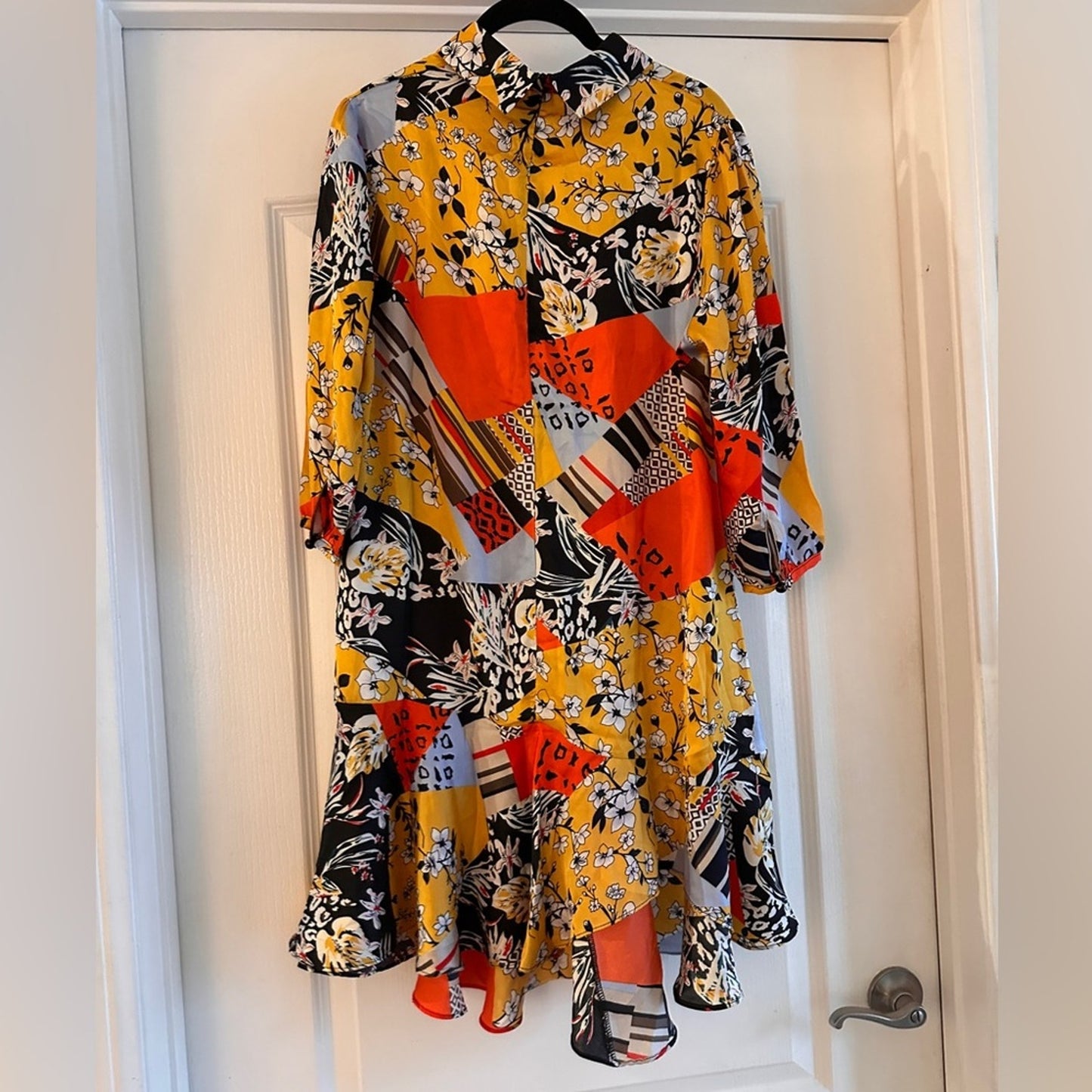 NWT JRY mixed media floral print dress size XL