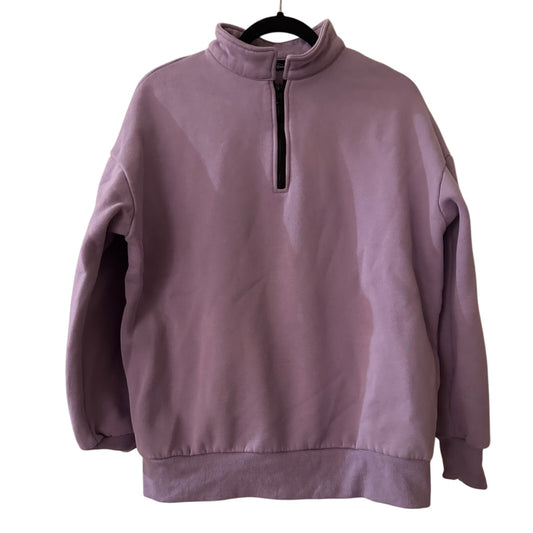 🐈‍⬛Trendy Queen lilac purple henley zip sweatshirt size small