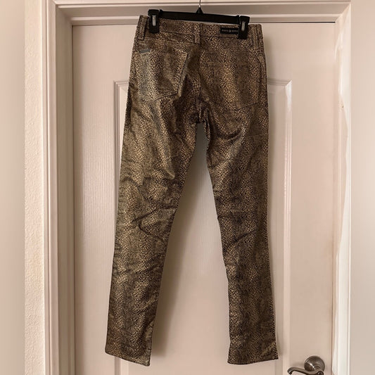 Rock & Republic snake print skinny jeans size 8