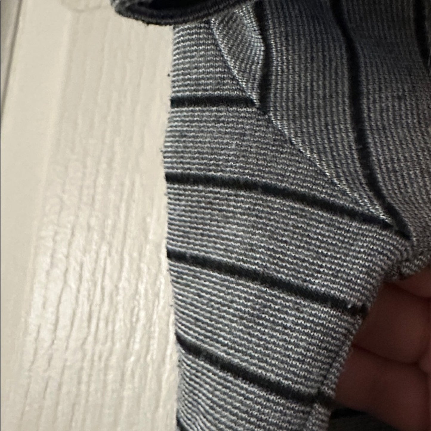 Zara grey and black striped mini dress size medium