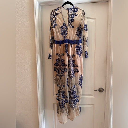 Mesh floral lace dress size large