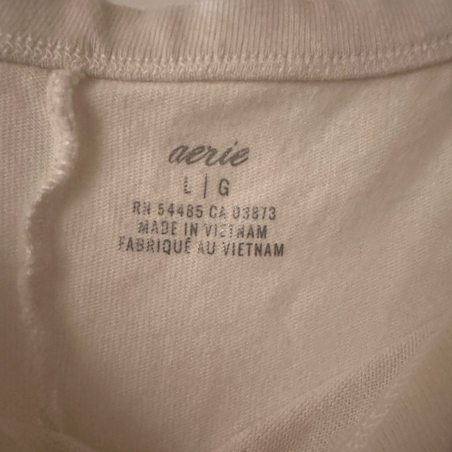 Aerie white oversized muscle tee size large