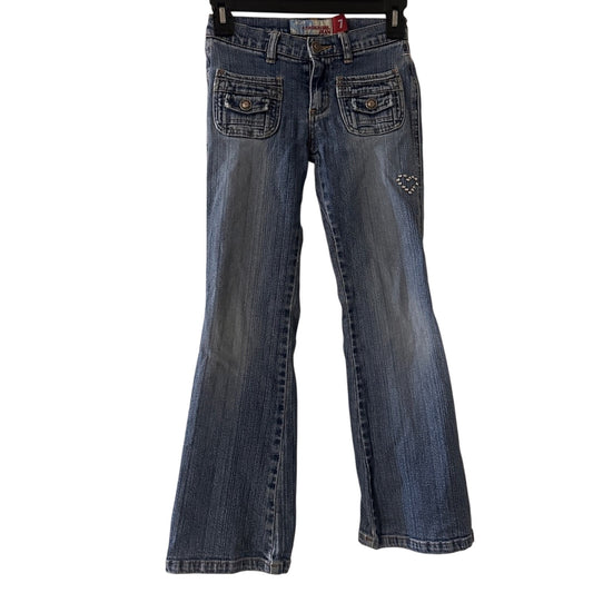 Adorable Roxy girl boot cut flared jeans size 7
