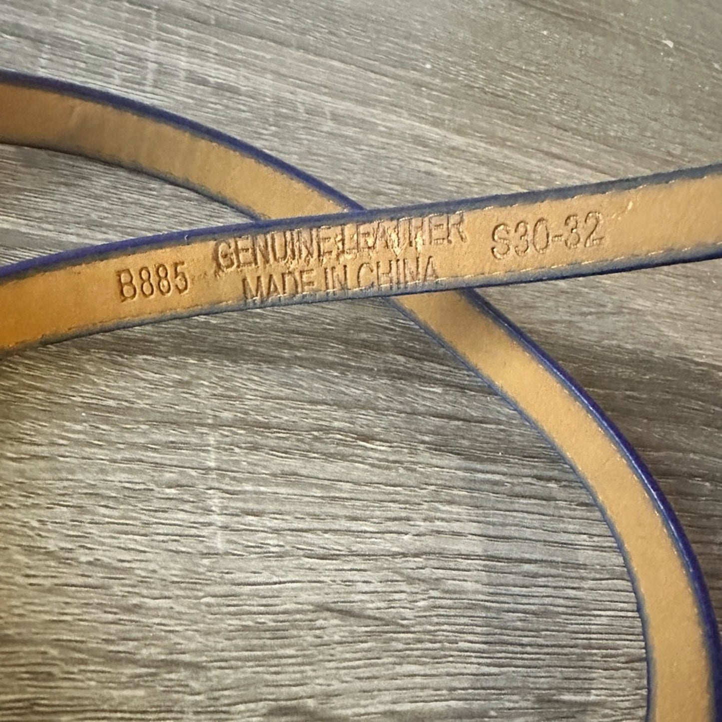 Genuine leather skinny belt size 30, 31, 32 in