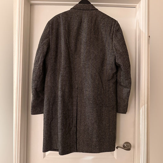 S. Cohen vintage dark grey wool overcoat size 44 T