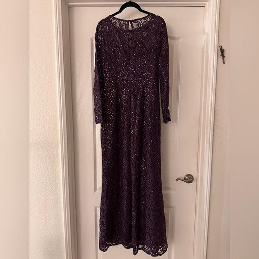 Marina purple lace and sequin size 10