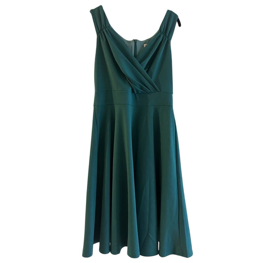 Grace Karin turquoise aline midi dress size medium