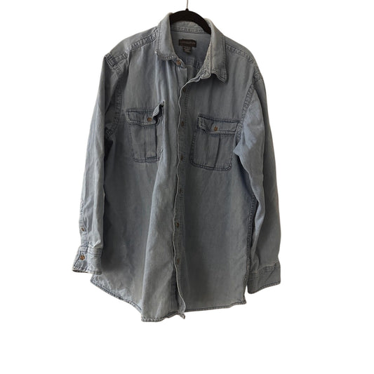 Vintage Covington denim button up shirt size XL
