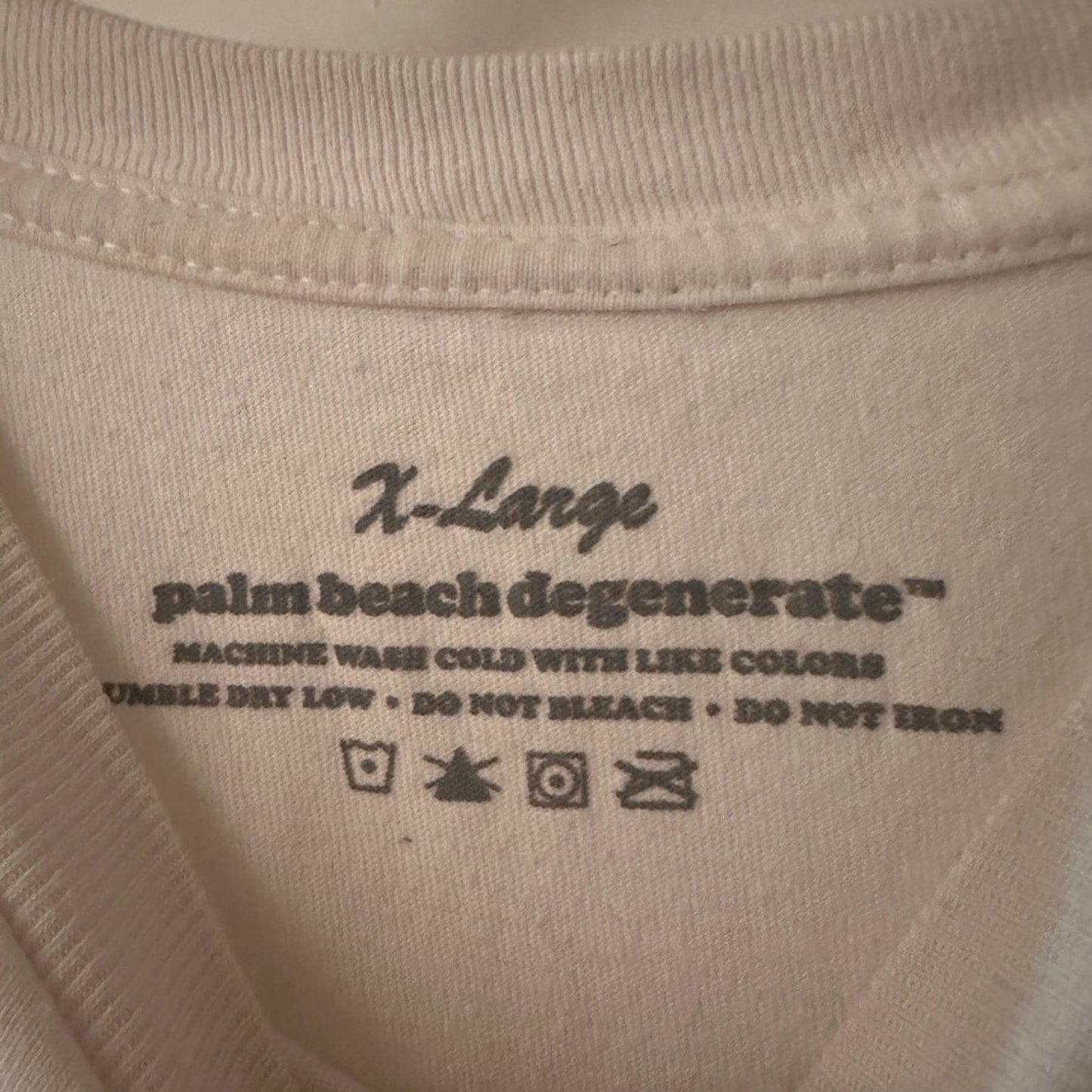 Palm Beach Degenerate *eff* racism graphic tee size extra large