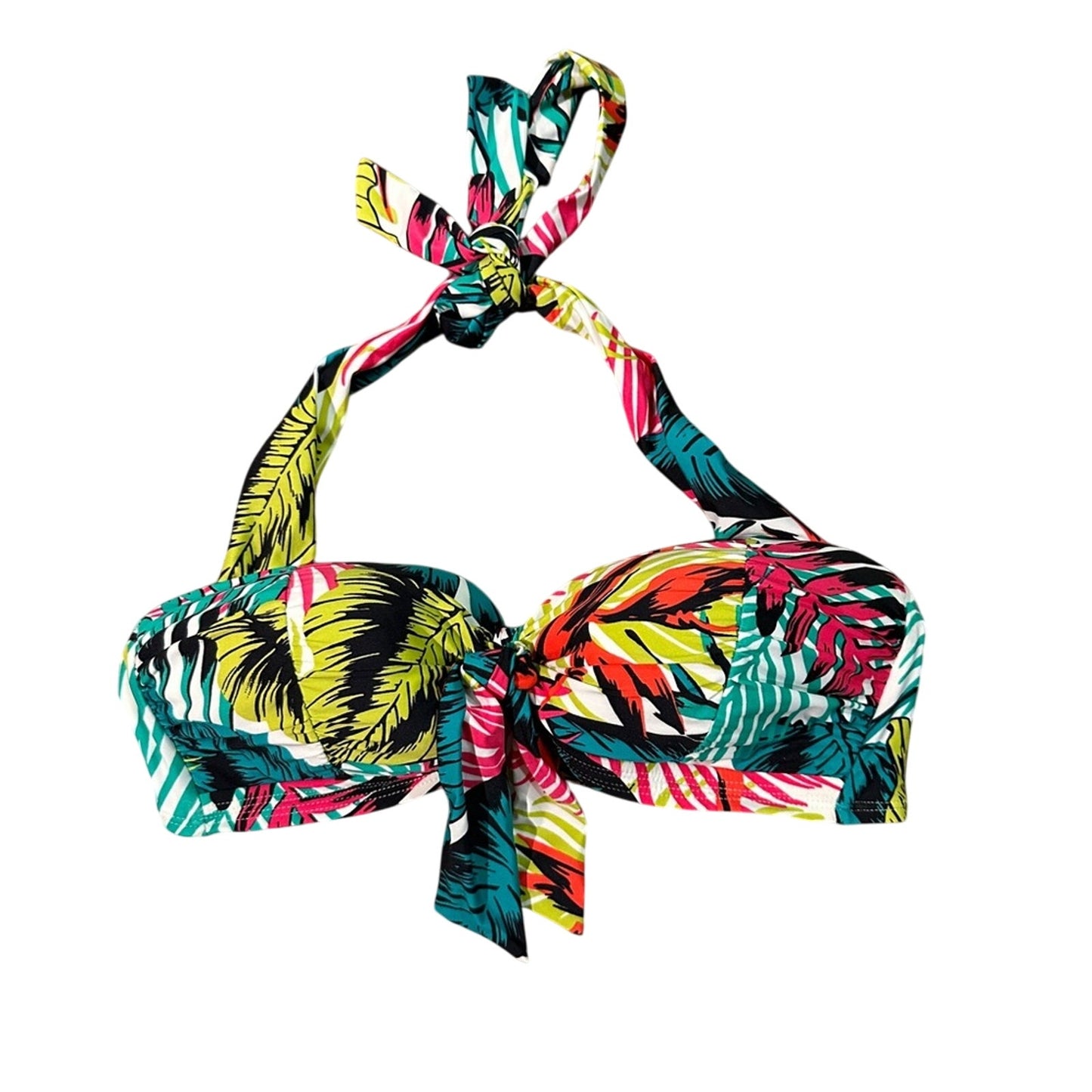 Janzen tropical print bathing suit top size 6