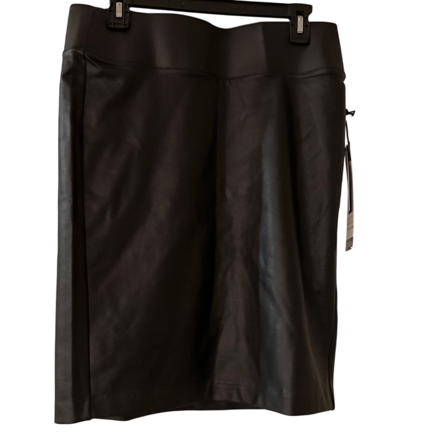 NWT d jeans faux leather black pencil skirt size 6