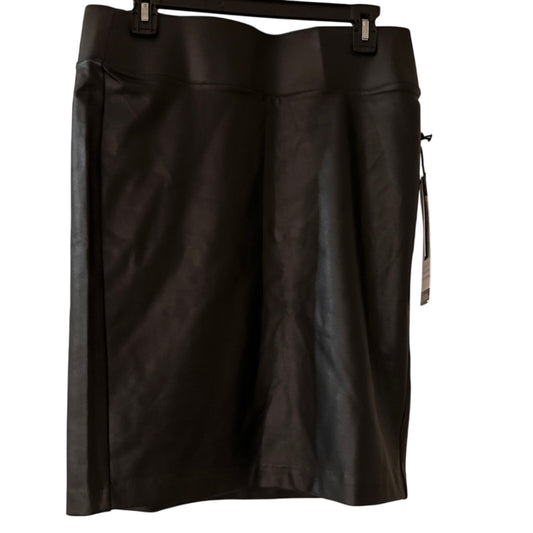 NWT d jeans faux leather black pencil skirt size 6